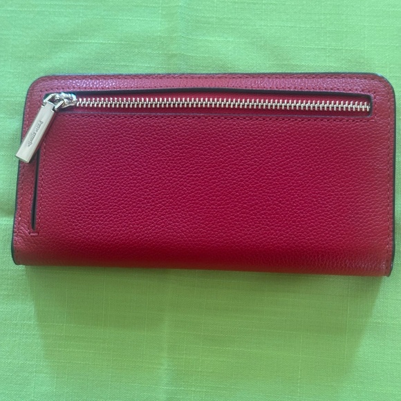 Kate Spade New York New with Tag Bailey Candied Cherry Pebbled Leather Wallet - Picture 2 of 3